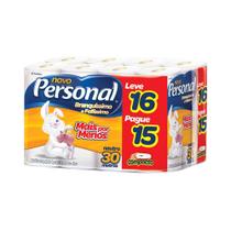Papel Higiênico Bobina 30 metros Folha Simples com 16 unidades Personal
