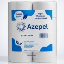 Papel Higiênico Branco Azepel 8 Rolos 10cm X 250m