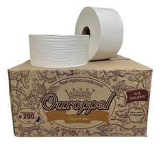 Papel Higiênico Branco Folha Dupla Ouroppel Cx C/8 Rolos