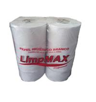 Papel Higiênico Branco Folha Simples Rolão 8x300m - Limpmax Papel Higiênico Branco Folha Simples Rolão 8x300m - Limpmax