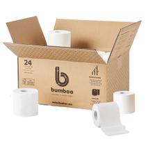 Papel Higiênico Bumboo 24 Pacotes 3 Camadas de Bambu 300 Folhas Papel Higiênico Bumboo 24 Pacotes 3 Camadas de Bambu 300 Folhas