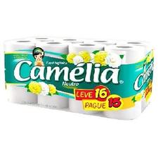 Papel higiênico camélia folha simples promoção c/16 Papel higiênico camélia folha simples promoção c/16