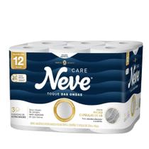 Papel Higiênico Care Toque das Ondas Neve - 12 Unidades