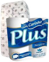 Papel Higiênico Carinho Plus Folha Simples 30M 64 Rolos Papel Higiênico Carinho Plus Folha Simples 30M 64 Rolos