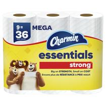 Papel higiênico Charmin Essentials Strong 9 Mega Rolls