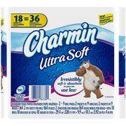 Papel Higiênico Charmin Ultra Macio Rolo Duplo 18 unidades Papel Higiênico Charmin Ultra Macio Rolo Duplo 18 unidades