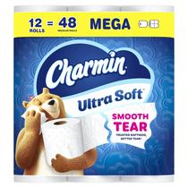 Papel higiênico Charmin Ultra Soft 12 rolos mega 2 folhas Papel higiênico Charmin Ultra Soft 12 rolos mega 2 folhas