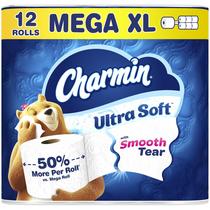 Papel higiênico Charmin Ultra Soft 12 rolos Mega XL Papel higiênico Charmin Ultra Soft 12 rolos Mega XL
