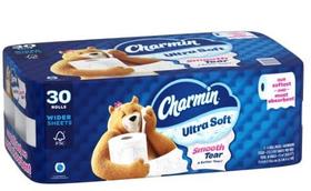 Papel Higiênico Charmin Ultra Soft - 30 Rolos com 213 Folhas (2 Camadas) Papel Higiênico Charmin Ultra Soft - 30 Rolos com 213 Folhas (2 Camadas)
