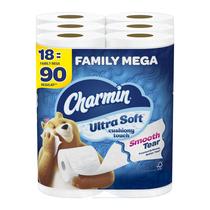 Papel higiênico Charmin Ultra Soft Cushiony Touch 18 Mega Rolls