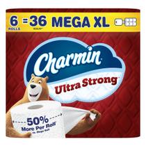 Papel higiênico Charmin Ultra Strong 6 rolos Mega XL Papel higiênico Charmin Ultra Strong 6 rolos Mega XL