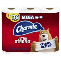 Papel higiênico Charmin Ultra Strong 9 rolos mega Papel higiênico Charmin Ultra Strong 9 rolos mega