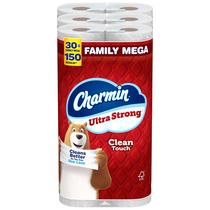 Papel higiênico Charmin Ultra Strong Clean Touch 30 Mega Rolls