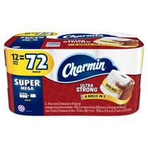 Papel higiênico Charmin Ultra Strong Super Mega 12 rolos Papel higiênico Charmin Ultra Strong Super Mega 12 rolos