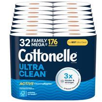 Papel Higiênico Cottonelle Ultra Clean - 32 Rolos Família Mega