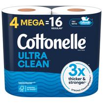 Papel higiênico Cottonelle Ultra Clean 4 rolos mega Papel higiênico Cottonelle Ultra Clean 4 rolos mega