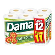 Papel Higiênico Dama 12 Rolos 30m Papel Higiênico Dama 12 Rolos 30m