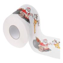 Papel Higiênico Decorativo Natalino Folha De Papai Noel