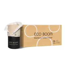 Papel higiênico ECO BOOM 100% bambu, 3 camadas, 24 rolos, 360 folhas Papel higiênico ECO BOOM 100% bambu, 3 camadas, 24 rolos, 360 folhas