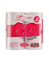 Papel higiênico essence folha simples 60m c/4 rolo - rosa papéis Papel higiênico essence folha simples 60m c/4 rolo - rosa papéis