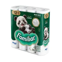 Papel Higiênico Familiar Folha Dupla 30m 12 Rolos Papel Higiênico Familiar Folha Dupla 30m 12 Rolos