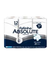 Papel higiênico fofinho absolute premium folha tripla c/12