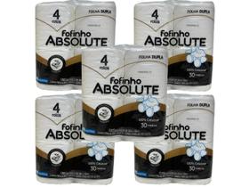 Papel Higiênico Fofinho Duplo Absolute 05 Pct C/4 Rolos Kit