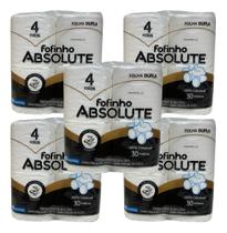 Papel Higiênico Fofinho Duplo Absolute 05 Pct C/4 Rolos Kit Papel Higiênico Fofinho Duplo Absolute 05 Pct C/4 Rolos Kit