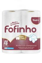Papel Higiênico Fofinho Folha Dupla Neutro Com 4 Rolos Papel Higiênico Fofinho Folha Dupla Neutro Com 4 Rolos