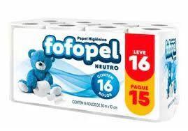 Papel higienico fofopel folha simples 30m