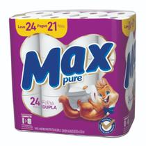 Papel Higiênico folha dupla 24 rolos 30 mts neutro menor preço - Max Pure Papel Higiênico folha dupla 24 rolos 30 mts neutro menor preço - Max Pure