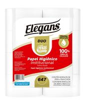 Papel Higiênico Folha Dupla 8 x 250Mts 100 Virgem Mili Elegans