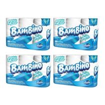 Papel Higiênico Folha Dupla Bambino com 8 pacotes de 12 rolos 20 metros Papel Higiênico Folha Dupla Bambino com 8 pacotes de 12 rolos 20 metros