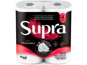 Papel Higiênico Folha dupla Bracell Supra 4 Rolos 30m
