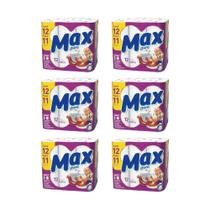 Papel Higiênico Folha Dupla Max Pure 6 pacotes com 12 rolos de 30 metros cada