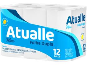 Papel Higiênico Folha Dupla Mili Atualle Max 12 Rolos 20m
