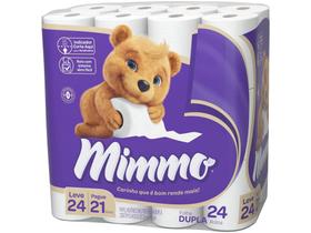 Papel Higiênico Folha Dupla Mimmo 24 Rolos 30m