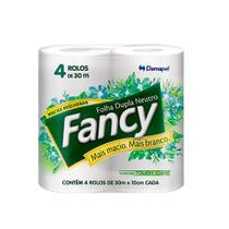 Papel Higiênico Folha Dupla Neutro 30m com 4 unidades Fancy Planet