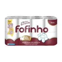 Papel Higiênico Folha Dupla Neutro 30x10 16 Rolos Fofinho