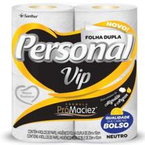 Papel Higiênico Folha Dupla Neutro Personal Vip 20M Pacote 4 Unidades - SANTHER