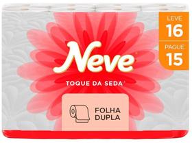 Papel Higiênico Folha Dupla Neve Toque de Seda - 16 Rolos 30m Papel Higiênico Folha Dupla Neve Toque de Seda - 16 Rolos 30m