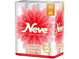 Papel Higiênico Folha Dupla Neve Toque de Seda 32 Rolos 30m