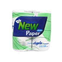 Papel Higiênico Folha Dupla New Paper com 4 rolos de 30 metros