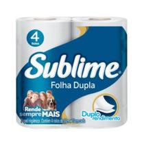 Papel Higienico Folha Dupla Sublime Softy'S 4 Rolos De 30M
