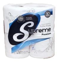 Papel Higiênico Folha Dupla Supreme Premium Fardo com 64 rolos de 30mt