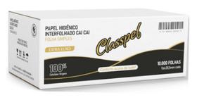 Papel Higiênico Folha Simples Cai Cai Classpel com 10.000 unidades