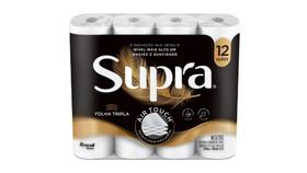 Papel Higiênico Folha Tripla Bracell Supra 12 Rolos 20m