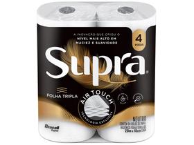Papel Higiênico Folha Tripla Bracell Supra 4 Rolos 20m