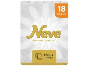 Papel Higiênico Folha Tripla Neve Premium Comfort - 18 Rolos 20m