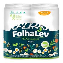 Papel higienico Folhalev f.simples 8un